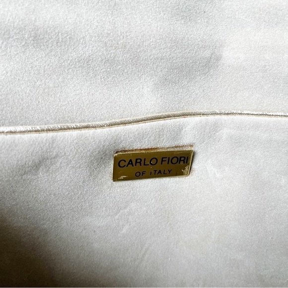 Carlo Fiori Italy Clutch Envelope Bag Genuine Snakeskin & Iguana Patchwork 13x7 - Picture 6 of 14